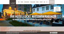 Desktop Screenshot of hotel-luecke.de