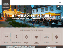 Tablet Screenshot of hotel-luecke.de